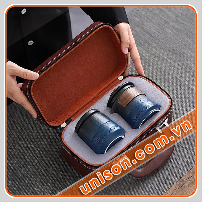 Hộp da đựng bộ quà tặng