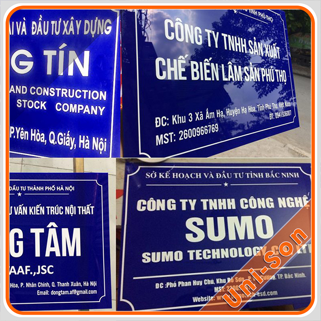 Biển báo, biển tên văn phòng