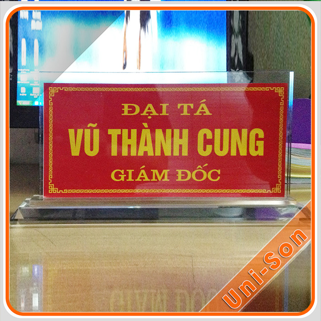 Bảng tên chức danh mica