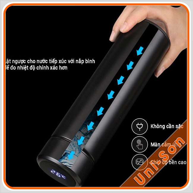 Bình giữ nhiệt hiển thị nhiệt độ