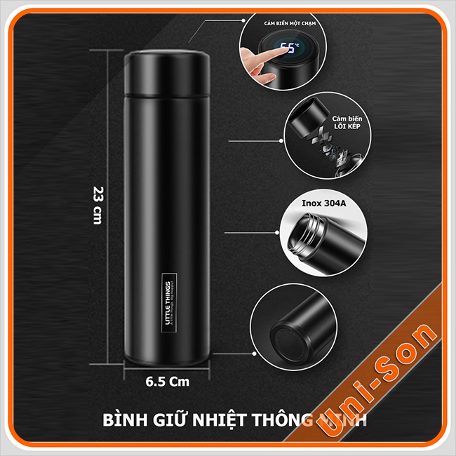 Bình giữ nhiệt hiển thị nhiệt độ