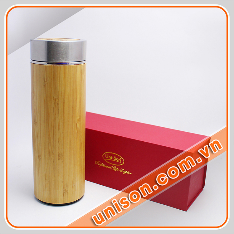 Bình giữ nhiệt vỏ tre