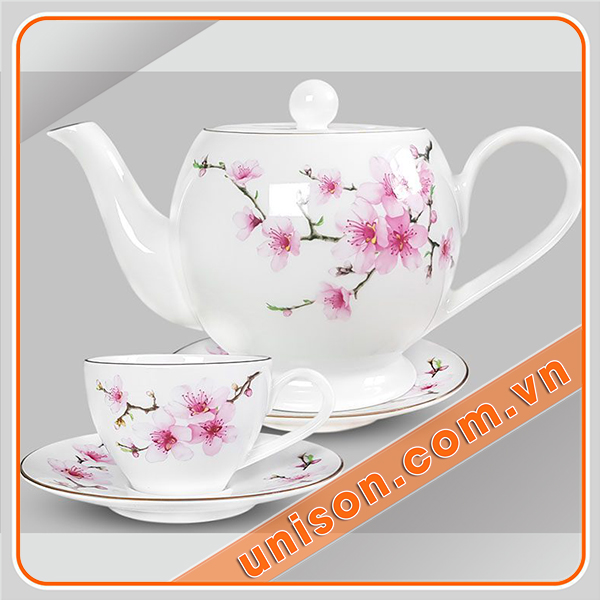 Bộ ấm trà sứ CK