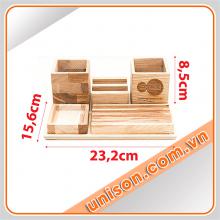 Hộp bút để bàn gỗ