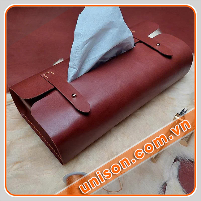 Hộp da đựng khăn giấy sang trọng