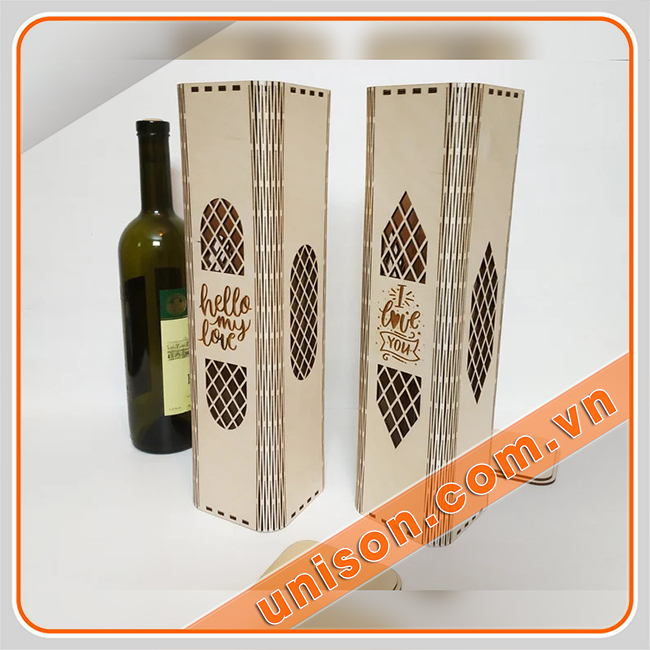 hộp gỗ đựng rượu quà tặng đẹp, chất lượng cao unison hình 1