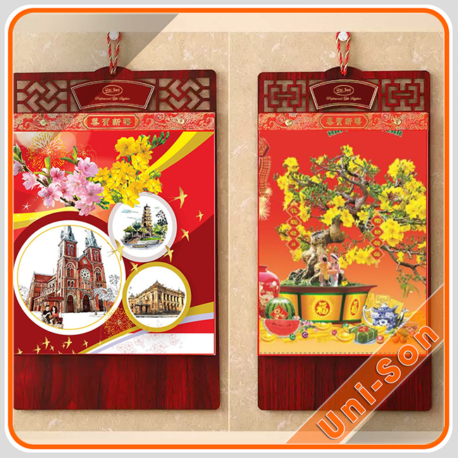 Lịch gỗ treo tường