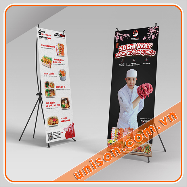 thiết kế và in standee quảng cáo công ty, doanh nghiệp giá tốt unison hình 1