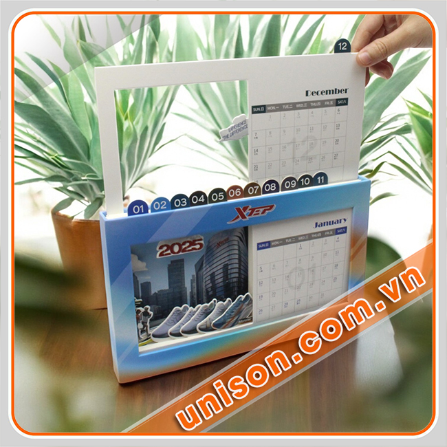 lịch để bàn 3D độc đáo, thú vị giá tốt unison hình 1