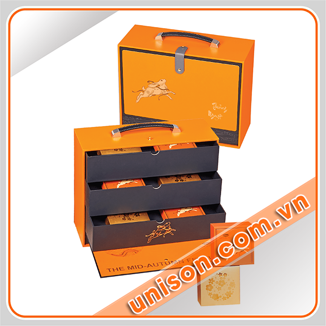 Mẫu hộp giấy 3 tầng ngăn kéo sang trọng