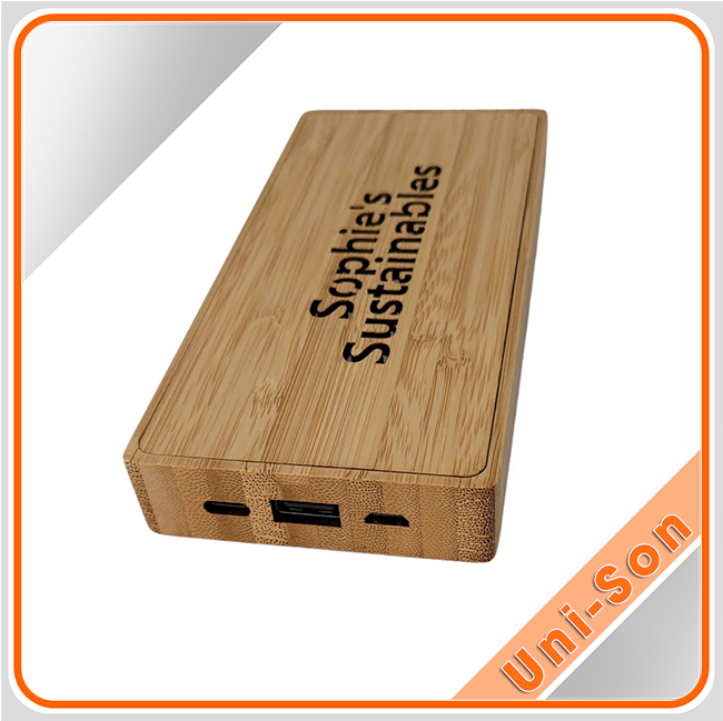 Pin sạc dự phòng gỗ