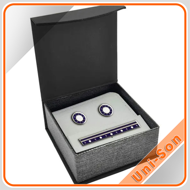 Hộp da đựng khuy măng sét (leather cufflinks box)