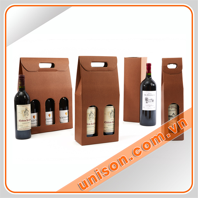 Sản xuất, in túi giấy đựng rượu theo yêu cầu, giá rẻ uni-son hinhf 1
