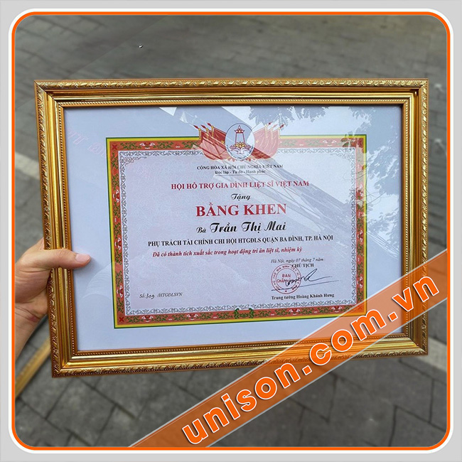 Khung bằng khen đa dạng mẫu giá rẻ uni-son hình 1