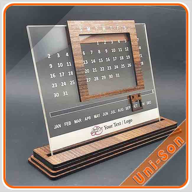 Lịch để bàn đế Mica