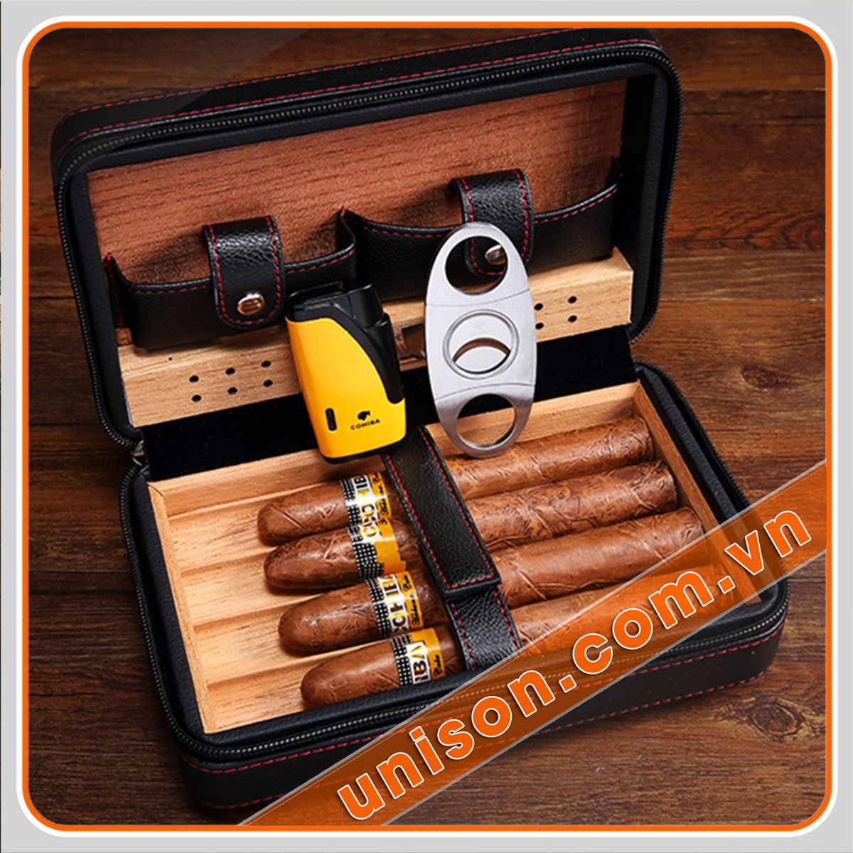 Hộp da đựng Cigar