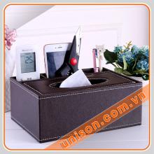 Hộp da đựng khăn giấy