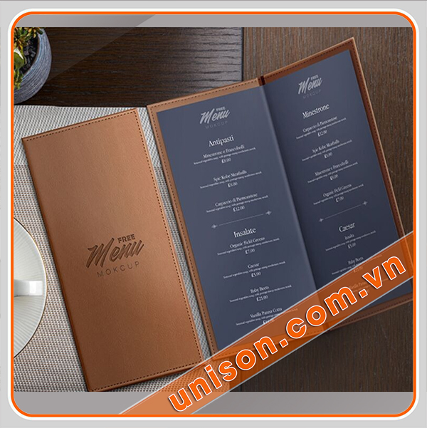 Bìa da menu (Bìa thực đơn)