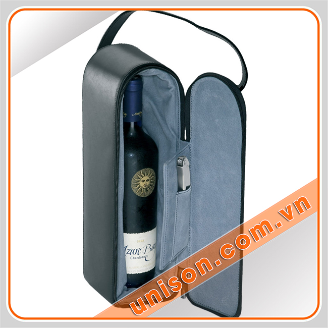 Túi da đựng rượu vang giá tốt, mẫu đẹp, uni-son hình 1