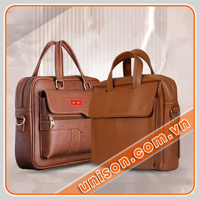 Xưởng May Túi Xách Cán Bộ Cao Cấp Uni-Son In Logo TpHCM