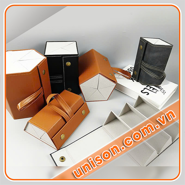hộp da đựng mắt kính - unison hình 2