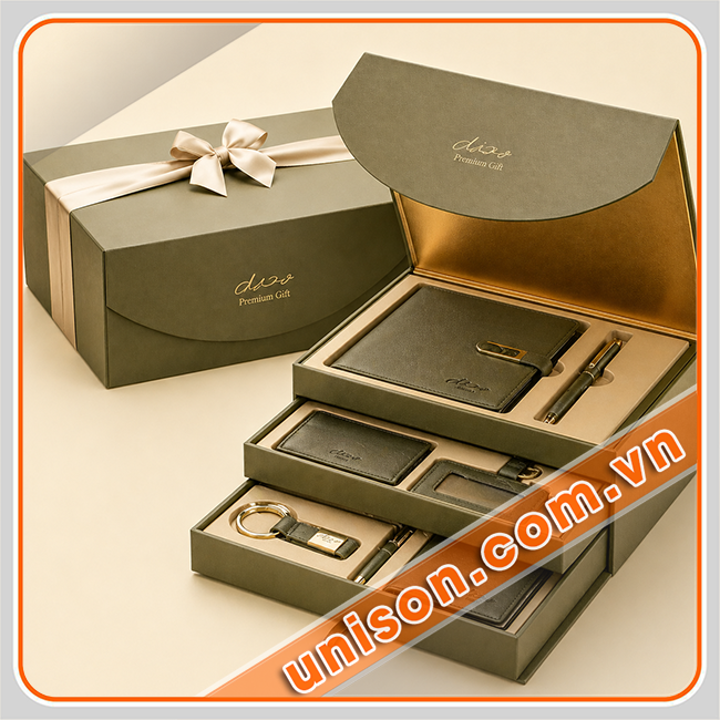 Mẫu hộp giấy 3 tầng ngăn kéo cao cấp, sang trọng