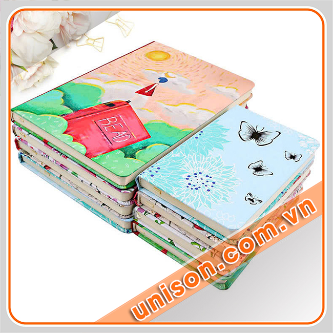 Sổ bìa giấy in logo, miễn phí thiết kế, giá rẻ Uni-Son hình 1
