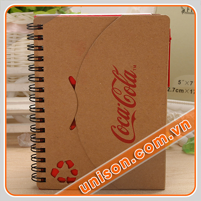 Sổ bìa giấy in logo, miễn phí thiết kế, giá rẻ Uni-Son hình 1